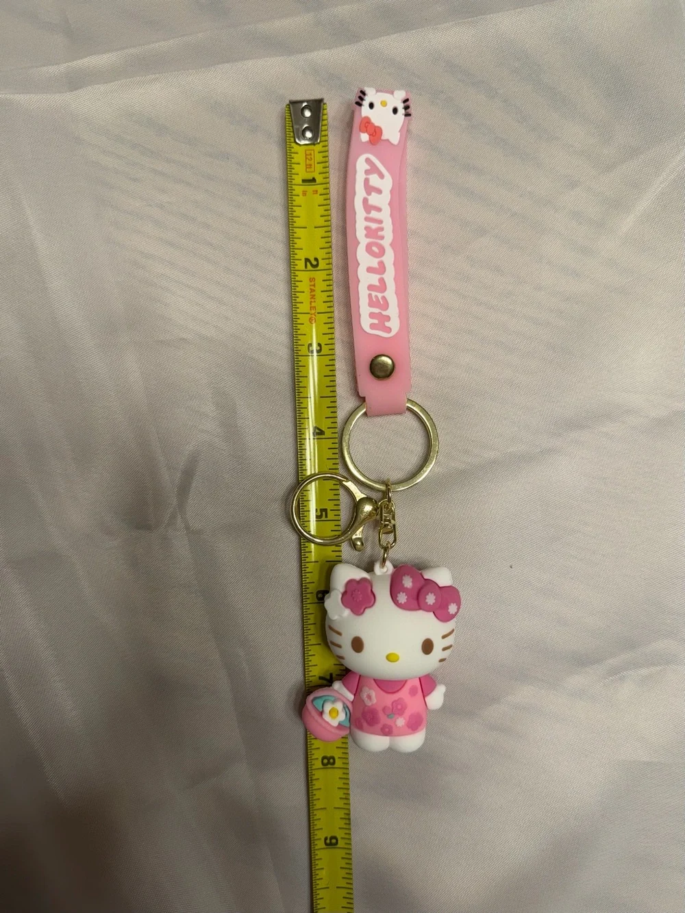 Hello Kitty Pink Floral Keychain/wristlet